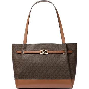 Kabelka přes rameno Michael Kors Reed logo hnědá