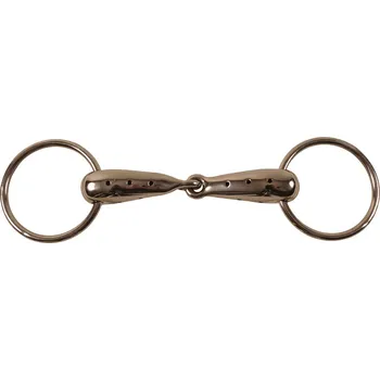 Udidlo pro koně Umbria Equitazione Udidlo stihlové jednou lomené Umbria Equitazione, duté s dírkami, 21 mm 13,5 cm