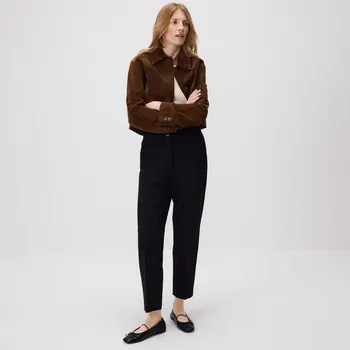 Dámské kalhoty Reserved - Cigaretové kalhoty s puky - černý - 8414B-99X - 8414B-99X-36