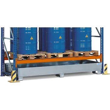 Dílenský regál Regálová vana z pozinkované oceli, pro šířku police 2700 mm, 2680 x 1300 x 345 mm