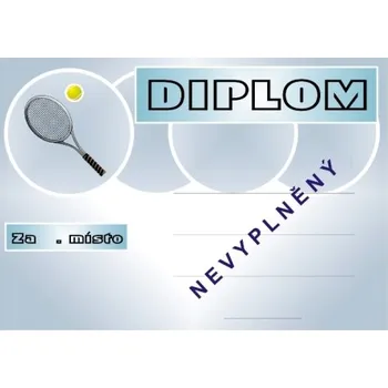 VIZINGR Tenis diplom A4 č.62