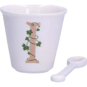 LA PORCELLANA BIANCA Unico I 75 ml - porcelánový espresso šálek s lžičkou