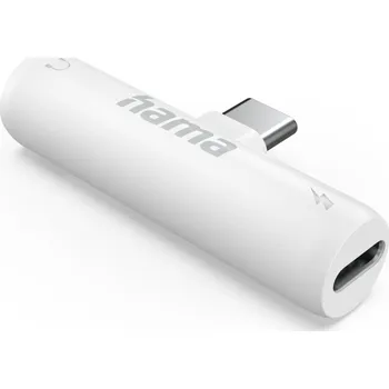 Hama audio adaptér USB-C na jack 3,5 mm, aktivní, USB-C napájení