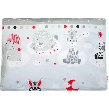 Povlak na dekorativní polštářek Baby Nellys Povlak na polštářek Safari Baby Šedý Bavlna, 40/60 cm