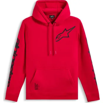 Pánská mikina ALPINESTARS mikina TRIPLE HOODIE červená - 2XL