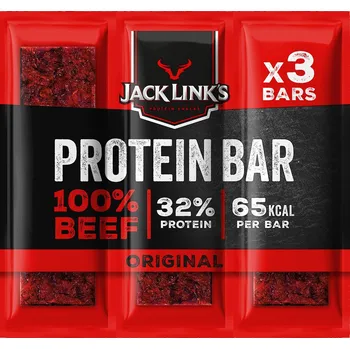 Sušené hovězí maso Jack Link's 3-Pack Protein Bar Original 3 x 22,5 g