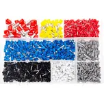 Dutinové elektrické konektory - dutinky, různé druhy, sada 1200 ks - ASTA