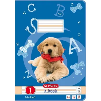 Sešit Sešit A4/1 Herlitz, vodící pomocné linky 80g/m2 - 16 listů
