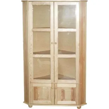 Šatní skříň ZEVYT-NABYTEK Rohová vitrína z masivu K5 80 cm borovice