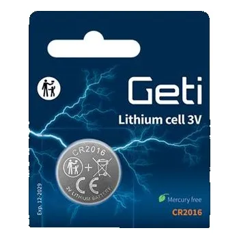 Článková baterie Baterie CR2016 GETI lithiová