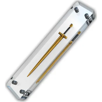 Stříbrná mince 2 oz Excalibur - Měč Krále Artuše 3D 220mm Zlacený King Arthur Gilded Sword