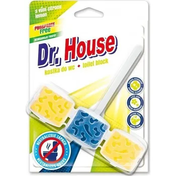 WC čistič Dr. House Tri-force blistr s vůní citronů 45 g