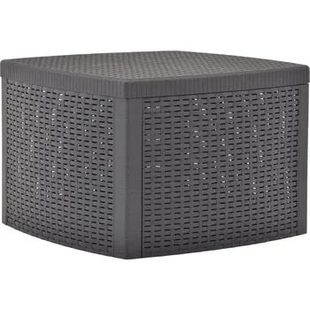Zahradní stůl OMAXI Odkládací stolek moka 54 x 54 x 36,5 cm plast 859590