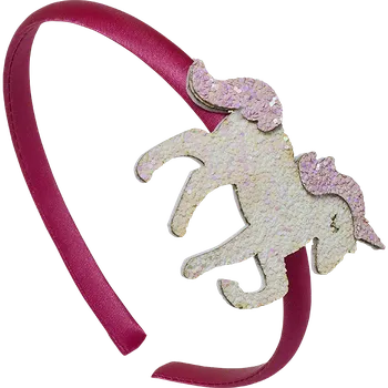 Hebe Kids Hairband růžová čelenka s jednorožcem, 1 ks