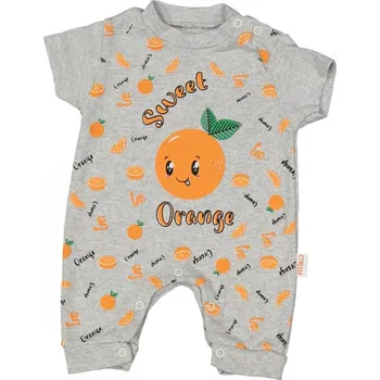 Kojenecký overall Dětský overal letní Orange šedý 68