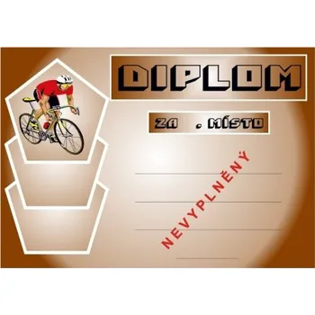 Cyklistika diplom A4 č.9