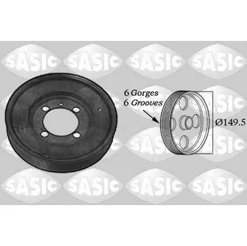 Motor automobilu Řemenice, klikový hřídel SASIC 2156017