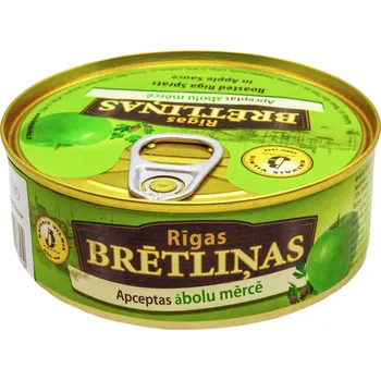 konzervovaná ryba Šproty smažené v jablečné omačce 168g Brivais Vilnis