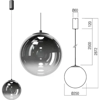 Redo Group Závěsné světlo Irides 01-3964 pr.25cm Redo group