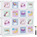 Dětská modulární skříňka s úložnými boxy ANET pestrobarevná