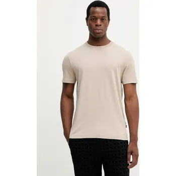 Pánské tričko Bavlněné tričko Joop! pánské, vínová barva, 30045539 08X, vel. XXL