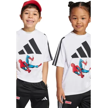 Chlapecké tričko Dětské tričko adidas Marvel JM0806 bílá 00X, vel. 128