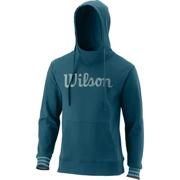 Pánská mikina Mikina tenisová Wilson Script Eco Ctn Po Velikost: M blue coral