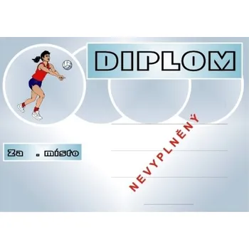 Volejbal diplom A4 č.17