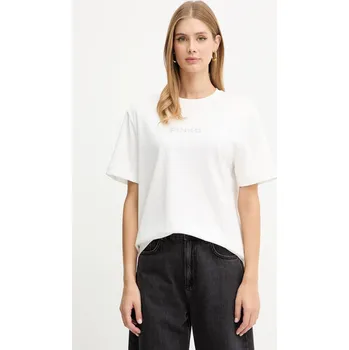 Pánské tričko Bavlněné tričko Pinko 105526.A2S1 bílá 00X, vel. XS