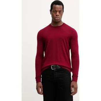 Pánský svetr Joop! vlněný svetr 30032601 burgundské 83X, vel. L