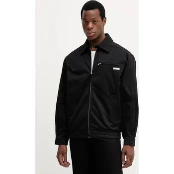 Bavlněná bunda Calvin Klein Jeans LV04RC409G černá 99X, vel. XL