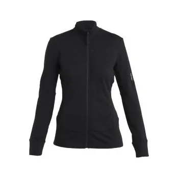 Dámská mikina Icebreaker Merino 260 Quantum LS Zip Women Black černá S