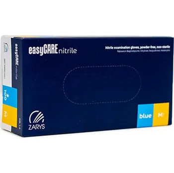 Vyšetřovací rukavice Zarys nitrilové rukavice bez pudru (100 ks) modré M