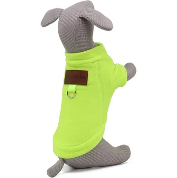 Obleček pro psa Vsepropejska Hello fleecová mikina pro psa Barva: Žlutá, Délka zad (cm): 42, Obvod hrudníku: 46 - 52 cm