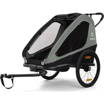vozík za kolo Dětský vozík HAMAX Traveller Khaki Green/Black