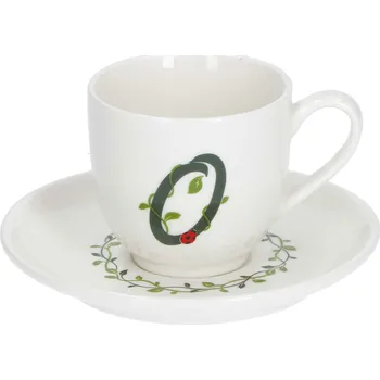 LA PORCELLANA BIANCA Solotua O 90 ml - porcelánový espresso šálek se podšálkem