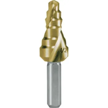 Vrták Ruko 101707T - Stupňovitý vrták HSS - TiN, velikost No. 7, pr. 3/8" - 1/2"