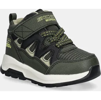 Dívčí zimní obuv Dětské zimní boty Skechers STORM BLAZER - DRIZZLE SQUAD zelená barva, 406377N 78X, EUR 26