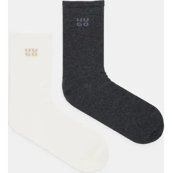 Ponožky HUGO 2P RS UNI LOGO CC W 2-pack 50549831 šedá 90X, vel. 39-42