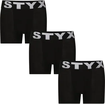 Chlapecké spodní prádlo 3PACK Dětské boxerky Styx sportovní guma černé (3GJ960) 9-11 let Možnost vrácení zboží ZDARMA do 120 dnů!