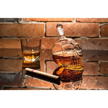 Alkoholová láhev lebka - velká