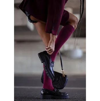 Dámské ponožky Podkolenky Milena Glad 0248-001 37-41 Velikost: 37-41, Barva: Vínová