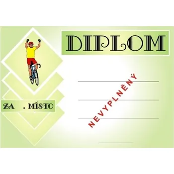 Cyklistika diplom A4 č.8