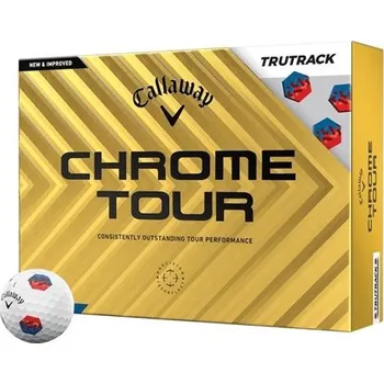 Golfový míček Callaway Chrome Tour TruTrack golfové míčky bílé
