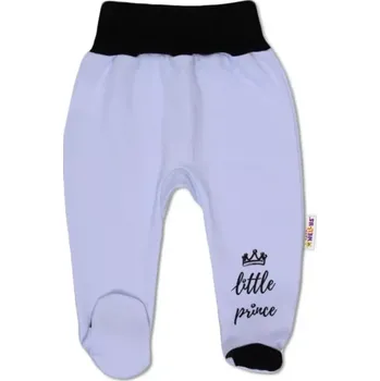 Dupačky Baby Nellys Kojenecké polodupačky Little Prince Modré, vel.56