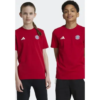 Chlapecké tričko Dětské bavlněné tričko adidas Performance FCK červená barva, s aplikací, IT4138 33X, vel. 176