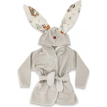 Dívčí župan Dětský termožupan s oušky Friends time - latte, béžová