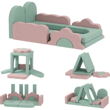 Pěnové stavební bloky 12 kusů | zelené