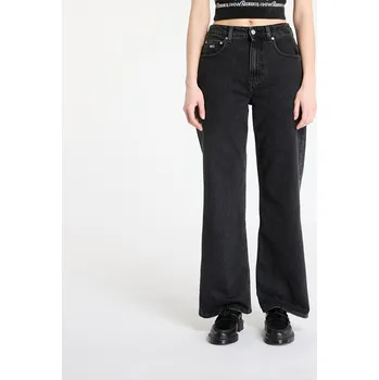 Džíny Tommy Jeans Mia Mid Rise Relaxed Straight Jeans Denim Black W26/L30