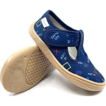 Chlapecké bačkory Barefoot bačkory Milami BF1 VJ41 - Game - modré 29, Vnitřní délka boty: 18,2 cm, Vnitřní šířka boty: 7,0 cm